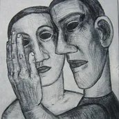 Nuria Quevedo: ohne Titel, Berlin, 2015 (Radierung auf Papier; 53,5 x 39,3 cm)
