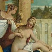 Sebastiano Ricci, Bathseba im Bade (Detail), um 1725