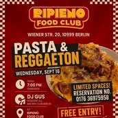 Pasta & Reggaeton – Latin & Brazilian Music Night