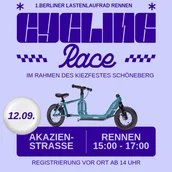 Erstes Berliner Lastenlaufrad-Rennen beim Kiezfest Schöneberg