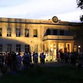 Archenhold-Sternwarte im Sonnenuntergang