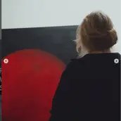 Iris Ulbricht im Atelier.