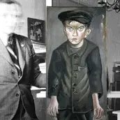 Das Gemälde „Arbeiterjunge“ (1920) von Otto Dix im Depot in Schloss Schönhausen