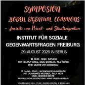 Symposion - Boden, Eigentum, Commons