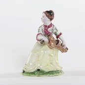 Drehleierspielerin, Straßburg, um 1750/54