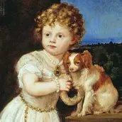 Tizian. Clarissa Strozzi im Alter von zwei Jahren (Detail). 1542