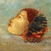 Odilon Redon: Hommage à Goya, um 1895, Staatliche Museen zu Berlin, Nationalgalerie CC NC-BY-SA