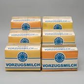 Verpackungen für Vorzugsmilch der Domäne Dahlem Papier und Kaunststoff Werke Linnich GmbH 1970er Jahre