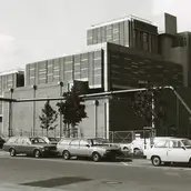 Bau des Kunstgewerbemuseums, ca. 1985