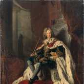 Antoine Pesne: König Friedrich I. auf dem Silberthron, um 1712