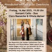Veranstaltungen in Berlin: Osteria mit dem Cello Duo c/o