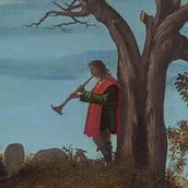 Vittore Carpaccio, Die Grabbereitung Christi (Detail), ca. 1515-1520