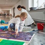 Familienworkshop in der Neuen Nationalgalerie