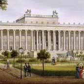 Carl Daniel Freydanck, Das alte Museum in Berlin (Blick auf den Berliner Lustgarten und das Königliche Museum, heute Altes Museum), 1836