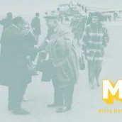 Ausstellungsplakat Charterflug in die Vergangenheit