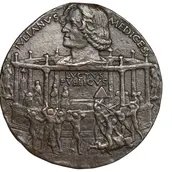 Lorenzo und Guilano de´Medici (Die Pazzi- Verschwörung) Medaille von Bertoldo di Giovanni, Italien, 1478