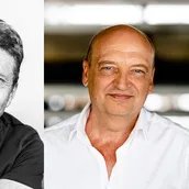 Porträtaufnahmen von Alexander Osang und Robert Skuppin