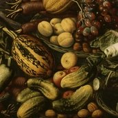 Pieter Aertsen, Marktfrau am Gemüsestand (Detail), 1567 Pieter Aertsen, Marktfrau am Gemüsestand (Detail), 1567