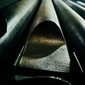 Detail einer Orgelpfeife