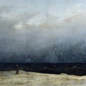 Caspar David Friedrich, Der Mönch am Meer, 1808–1810, Öl auf Leinwand