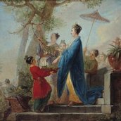 Johann Friedrich Nagel: Brietz, Som̄er Wohnung des Ministers von Hertzberg, um 1795. © SPSG / Daniel Lindner