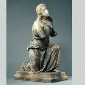 Giovambattista Bregno, Kniender Engel, um 1500, Marmor