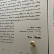 Veranstaltungen in Berlin: Klang der Geschichte - Dauerausstellung im Mausoleum Wiesenack