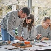 Familienworkshop in der Gemäldegalerie