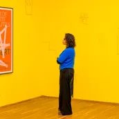 Ausstellungsansicht „Saâdane Afif. Five Preludes“, Hamburger Bahnhof – Nationalgalerie der Gegenwart, 12.12.2025 – 13.09.2026, Abgebildet: The Fountain Archives, 2008-2020