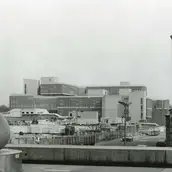 Kunstgewerbemuseum im Bau, ca. 1985 Foto: Archiv KGM, Fotograf unbekannt