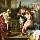 Artemisia Gentileschi: Bathseba im Bade