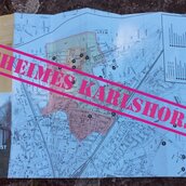 Faltplan zum historischen "Geheimen Karlshorst"