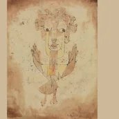 Paul Klee, Angelus Novus, 1920, Öltransfer und Aquarell auf Papier, 318 x 242 mm, Geschenk von Fania und Gershom Scholem, Jerusalem; John Herring, Marlene und Paul Herring, Jo Carole und Ronald Lauder, New York