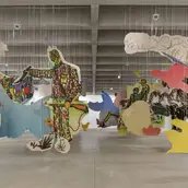 Petrit Halilaj, Very volcanic over this green feather, 2021, Installationsansicht, Tate St Ives