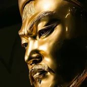 Moderne Monumentalstatue Dschingis Khans