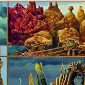 Max Ernst: Gemälde für junge Leute, 1943, Öl auf Leinwand, 60,5 x 76,5 cm, Staatliche Museen zu Berlin, Neue Nationalgalerie. Schenkung Sammlung Ulla und Heiner Pietzsch an das Land Berlin 2010