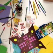 Workshop mit Bastelmaterialien für Kinder