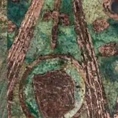 Kreuzbeschlag, 1. Drittel 13. Jahrhundert, Fundort: Berlin-Spandau, Moritzkirche Staatliche Museen zu Berlin, Museum für Vor- und Frühgeschichte