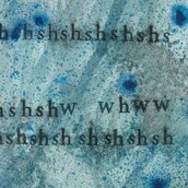 David Horvitz, When the Ocean Sounds (Large Wave Crashing), Detail, 2018, Wasserfarbe, Tinte, Meersalz, Meerwasser