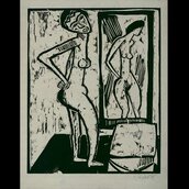 Karl Schmidt-Rottluff, "Mädchen vor dem Spiegel", 1914