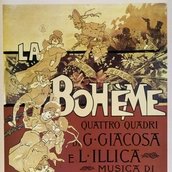 Poster La Bohème von Puccini von Adolfo Hohenstein
