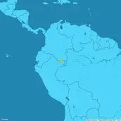 Karte Südamerika, Kolumbien, Peru, Bora