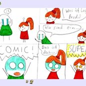 Comic-Ausstellung des Comic Clubs der Mandarie Kunstschule