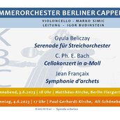Poster Kammerorchester Berliner Kapella