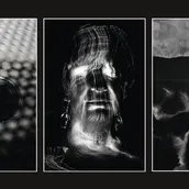 Ausschnitte aus den Arbeiten von l. n. r. Sven Kocar Weinendes Auge (2010) Silja Korn Metamorphose (2018) und Ono Ludwig Sav