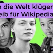 KEY VISUAL Mach die Welt klüger - Schreib für Wikipedia!