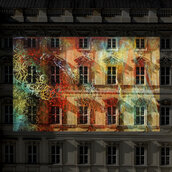 Fassadenprojektion am Humboldt Forum zum Festival of Lights 2023