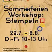 POSTER Sommerferienworkshop: Stempeln