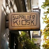 Eingangsschild Supalife Kiosk, Prenzlauer Berg