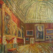 Ioana Batranu: Melancholic Interior, 2008; oil on canvas, 200 x 300 cm